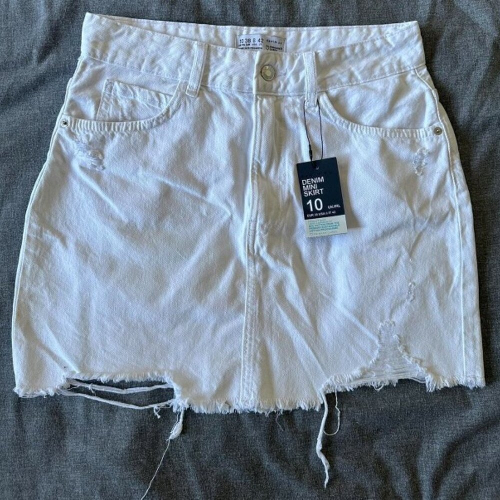 NWT Size UK 10 Brand new Women's White Skirt